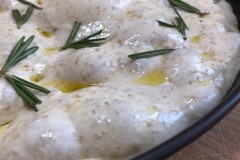 Bubbly content - Whole grain focaccia dough